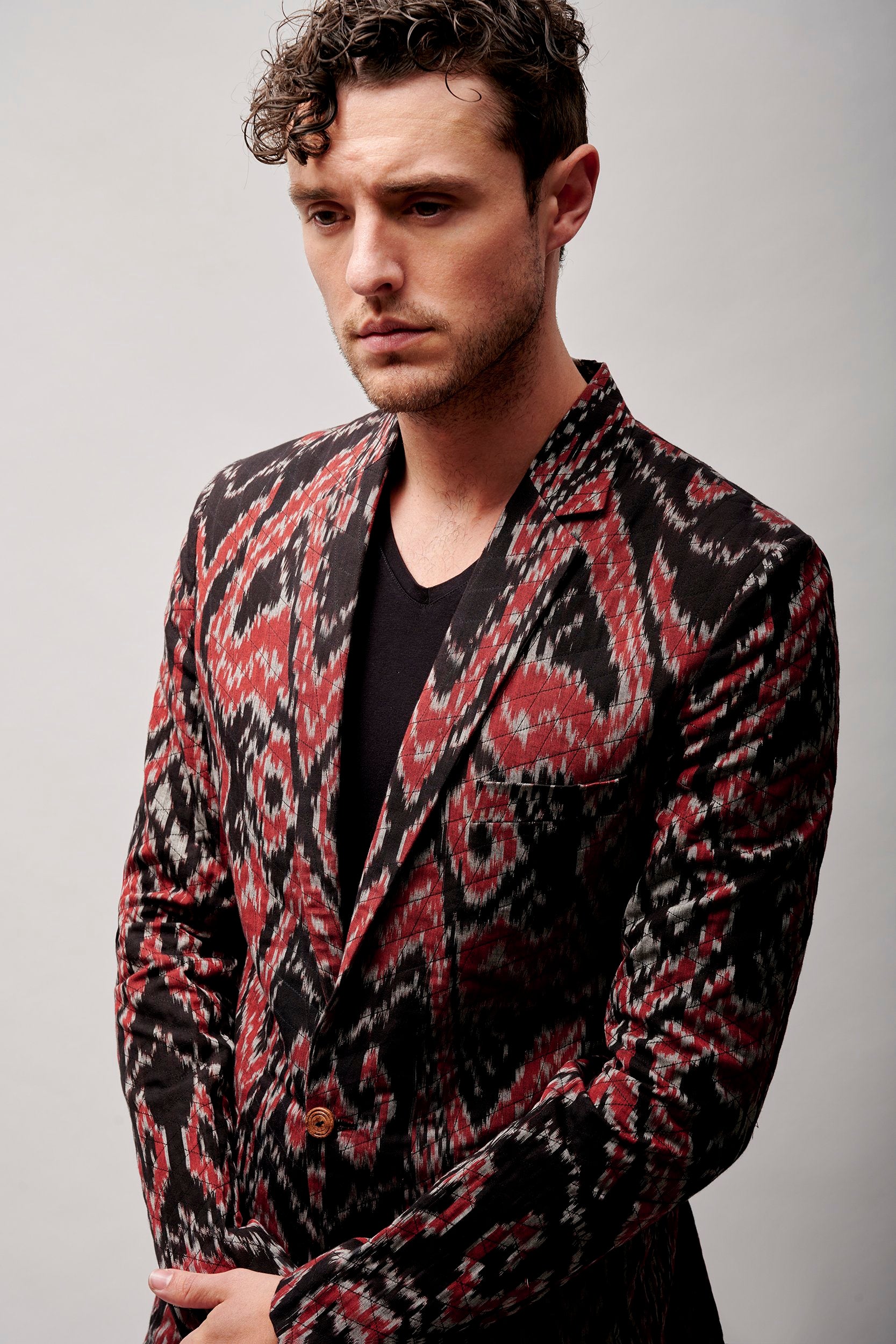 Mens floral hot sale blazer zara